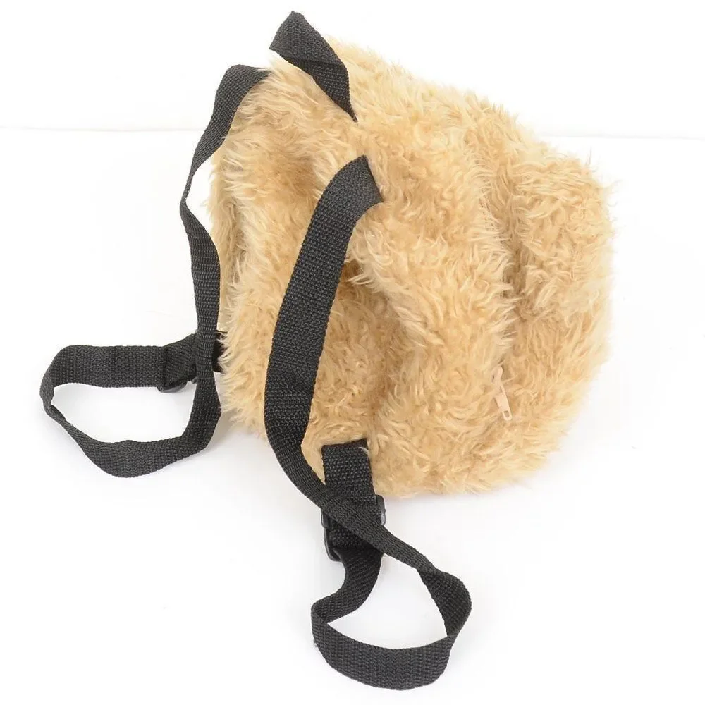Rare Original Arizona Jean Co Furry 3D Teddy Bear Backpack Purse Crossbody
